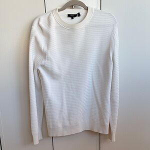 Theory White Crewneck Sweater for Men